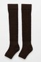 Fingerless, Thick Ribbed, Over-The-Knee Leggings with Cotton Content - 8