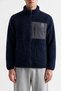 Men's Double-Zip Thick Fleece Jacket with Pocket Detail, One-Size-Fits-All - 4