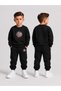 Children's Printed Winter Sweatsuit Top and Bottom Set: 3-Ply Brushed Inside Crew Neck Sweatshirt and Cotton Pants Set