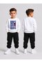 Children's Printed Winter Sweatsuit Top and Bottom Set: 3-Ply Brushed Inside Crew Neck Sweatshirt and Cotton Pants Set