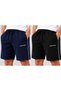 Men's Jersey Shorts with Two Side Pipes (Larcivet Black) - 2