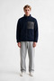 Men's Double-Zip Thick Fleece Jacket with Pocket Detail, One-Size-Fits-All - 6