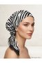 Printed Cotton Scarf - Black / White Zebra Print - 2