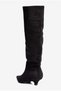 Women's Suede Boots, Pointed Toe, Short, Stiletto Heel, Saskia, Black - 3