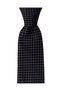 Black Tie with Checked Pattern – 8 cm wide - 6