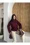 Women's Double-Buttoned Mock Neck Belted Short Melton Coat - 5