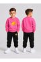 Children's Printed Winter Sweatsuit Top and Bottom Set: 3-Ply Brushed Inside Crew Neck Sweatshirt and Cotton Pants Set
