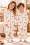 Children's Pajama Set with Teddy Bear Print—Long-Sleeved, Button-Up Top and Bottom Set—Ages 3–7 - 6
