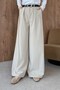 Pleated Pants, Beige - 4