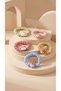 Kidyco Store Cute Animal-Printed Gingham Fabric Children's Elastic Hair Clip Set - Set of 3 Colorful Elastic Hair Clips