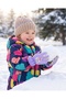 Girls' 1–4 Years Old Fur-Lined, Fleece-Lined, Waterproof, Windproof Snow Ski Gloves with Cute Characters - 2