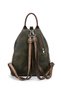 Women's Backpack Double Compartment Sports Bag Sand Brown Tan Dona (23X26X14 cm) - 3