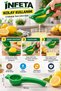 Green Metal Lemon Squeezer, 20.5 cm, Manual Hand-Held Citrus Juicer - 3
