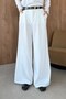 Pleated Pants, Ecru - 4