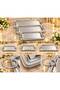 Silver Serving Tray with Single Handle Center - 3