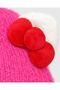 Little Hearts Soft Plush Girls' Winter Beanie with Bow Detail and Ear Details (Ages 1–3) - 2