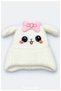 Girls' Cute Winter Beanie with Fur-Lined Design, Plush Ears, and a Bow Detail (Ages 1–3)