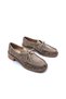 Genuine Suede Leather Women's Lace-Up Heeled Shoes with 4 cm Heels in Beige - 2