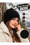 Knitted Ribbed Beanie, Unisex Design, Cold-Resistant - 2