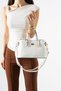 Women's Clutch Bag and Shoulder Bag with Buckled Design - 2