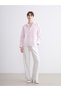 Striped Loose-Fit Modal Blend Women's Shirt from Uzg Store for Style Enthusiasts - 2