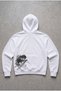Jujutsu Kaisen Toji Fushiguro Sword and Back Embroidered with Kangaroo Pocket Anime Unisex White Sweatshirt Hoodie - 3