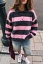 Gray Striped Soft Textured Sweater - 2
