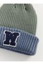Boys' Beanie with Embroidered "W" - 2