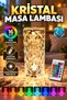 Crystal LED Desk Lamp – 16-Color RGB Lighting, Remote-Controlled, and Adjustable Brightness