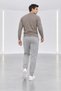 Men's Gray Regular 3-Ply Brushed Inside Elastic-Waist Sweatpants - 3