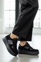Black Suede Patent Leather Women's Sneakers - 5