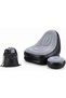 Inflatable Sofa Chair with Ottoman - 2 in 1 Portable Air Sofa with Foot Stool and Storage Bag, Flocked Lazy Couch for Indoor, Outdoor, Camping, Living Room, Office