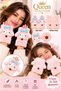 Pink My Melody Cat-Printed Plush Gloves, Foldable, Open-Finger, Closed-Finger, Buttoned, Winter, Kids, Adults - 2