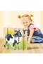 | Quercetti Wooden Farm Animal Puzzle with 4 Figures | Ages 2+ | 6 Pieces | Visual Perception and Motor Skills - 2