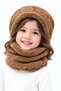 Pinecone Kids' Hooded Plush Beanie, Scarf, Fleece, Welsoft Fleece Neck Warmer, Windproof Hat - 4