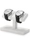 Linen Double Luxury Watch Display Stand White - 6