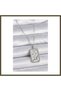 316L Stainless Steel Silver-Colored Chain Spring-Loaded Zodiac Sign Necklace with Zircon Stones for Women BX