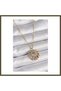 316L Steel Gold-Colored Chain with Zircon Stones, Mixed-Color Sun-Style Women's Necklace BX
