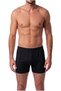Set of 10 Men's 100% Cotton Relaxed-Fit Boxer Briefs with Wide Legs - Includes a Free Phone Holder Keychain - 3