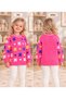 Baby Girl & Child Butterfly and Patterned Crew Neck Stretchy Knit Sweater - 3