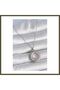 316L Stainless Steel Silver-Colored Chain with Zircon Stones, Nova Star Design Women's Necklace BX