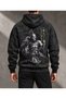 KUMAN BATIK DISCOLORED FABRIC OVERSIZED SWEATSHIRT HOODIE UNISEX