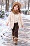 Pinecone Kids' Hooded Plush Beanie, Scarf, Fleece, Welsoft Fleece Neck Warmer, Windproof Hat - 5