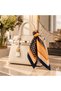 Yellow and Navy Polka Dot Bag Accessory Scarf, 50x50 - 2