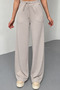 Women's Modal, High-Leg, Wide-Leg, Pocketed, Relaxed-Fit Palazzo Sweatpants 3214