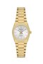 Elegant Women's Watch with a Vintage Flair | 26 mm Gold-Tone Steel Strap, Silver Dial - 6