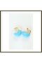 CCB Blue Gold Two-Tone Earrings BX