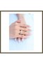 Gold-Toned Women's Ring with Zircon Stones, BX