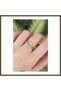 Adjustable Pair of Friendship Rings with Rice-Cut Zircon Stones, BX