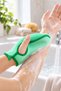 1 Soft Bath Shower Sponge Glove – Glove-Shaped Design, Silky Texture, Hanging String, Suitable for Babies and Children, Bath Sponge Glove